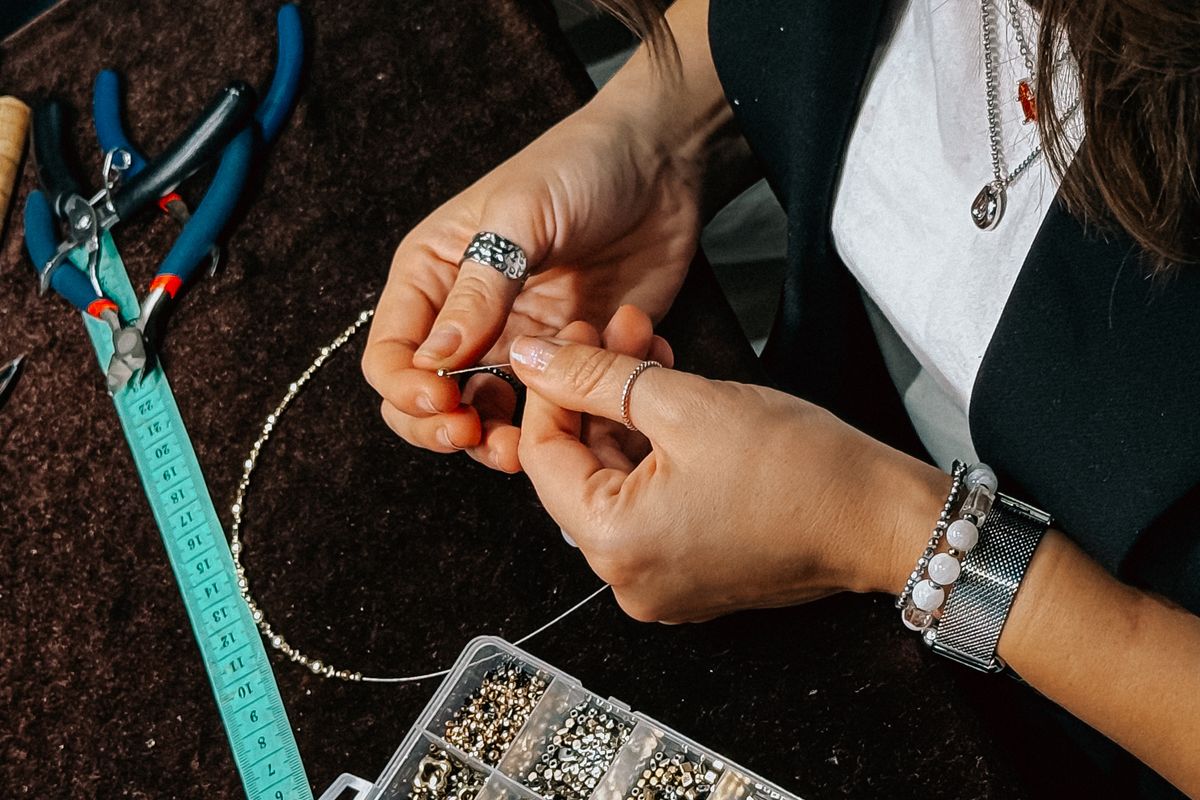 Beading and jewellery finishing at home